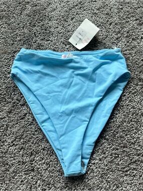 Hot & Delicious Light Blue High-Waist Bikini Bottom